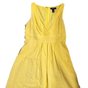 Chaps Yellow Sleeveless Dress